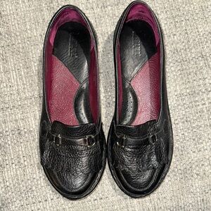 EUC Born Black Loafers with Decorative Strap